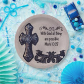 Met God is alles mogelijk Papieren Bordje (Feest)