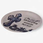 Met God is alles mogelijk Papieren Bordje (Gekanteld)