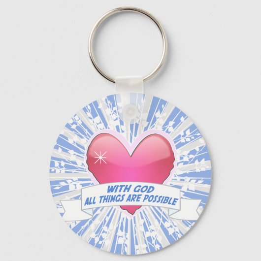 Met God is alles mogelijk Sleutelhanger (Voorkant)