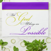 Met God Towel Theedoek (Gevouwen)