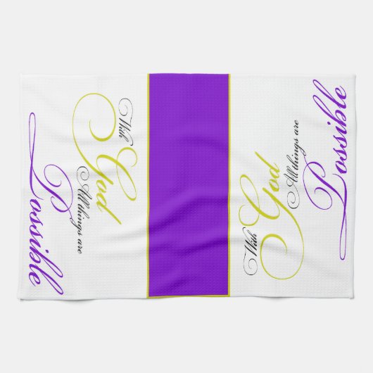 Met God Towel Theedoek (Horizontaal)