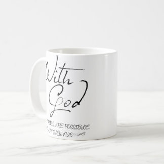 Met God zijn alle dingen mogelijke koffie-mok Koffiemok