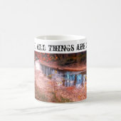 Met God zijn alle dingen mogelijke koffie-mok Koffiemok (Center)