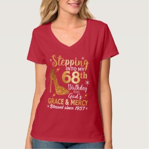 Met Gods genade mijn 68e verjaardag ingaan T-shirt