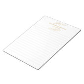 Met gouden plant bekleed blocnote (Schuin)