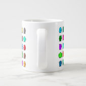 Met grappige aliens extra grote beker (Achterkant)