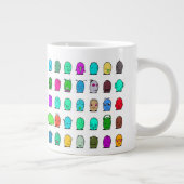 Met grappige aliens extra grote beker (Rechts)