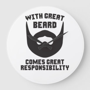 Met grote baard komt een grote verantwoordelijkhei klok