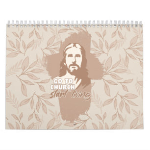 Met grote Bijbelverzen voor elke maand. Christelij Kalender