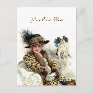 Met Haar Hond 2 Briefkaart