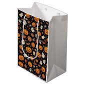 met Halloween patterend Medium Cadeauzakje (Voorkant Gekanteld)