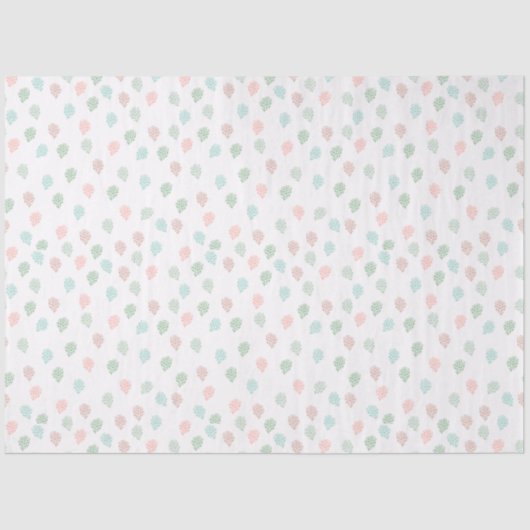 Met handbeschilderd kerstpine Cones Multicolor Tissuepapier (Voorkant)