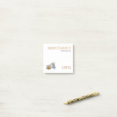 Met handgemaakt scheppend garen Naaigraft Dank u Post-it® Notes (Op bureau)