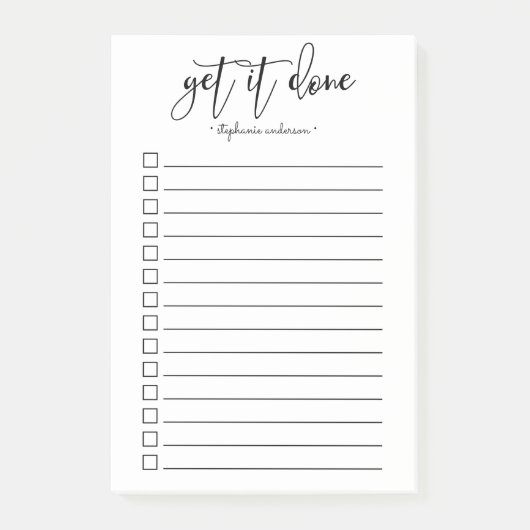 Met handmatige letters Ontvang het Gedetailleerd G Post-it® Notes (Voorkant)