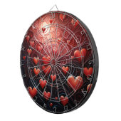 met hart doordrenkt dartbord (Voorkant Rechts)