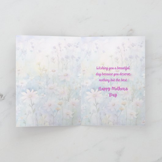 Met heel mijn hart Gefeliciteerd Moederdag Feestdagen Kaart (Binnen)