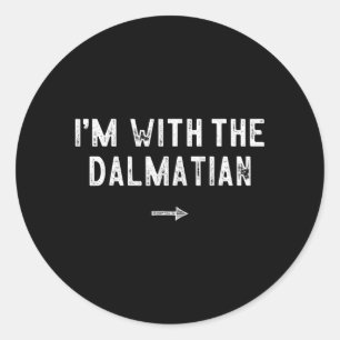 Met het Dalmatische Kostuum Overeenkomende Luie Ha Ronde Sticker