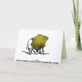 Met het diepste sympathie-vlinderontwerp kaart (Achterkant)