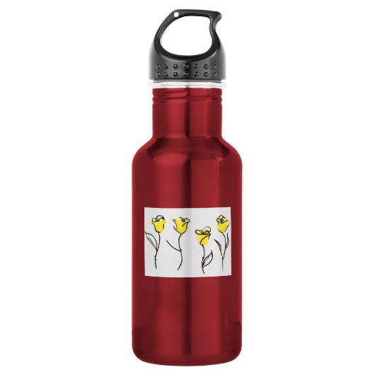 met het Roos Zonta Waterfles (Voorkant)