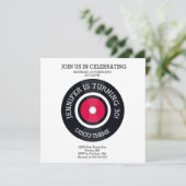 Met het thema Groovy Disco Birthday Uitnodiging (Staand voorkant)