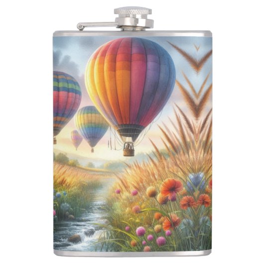 met hete lucht omwikkelde vinylkolf heupfles (Voorkant)