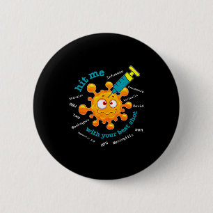 Met Hit Shot Apotheker Apotheek Tech Ronde Button 5,7 Cm