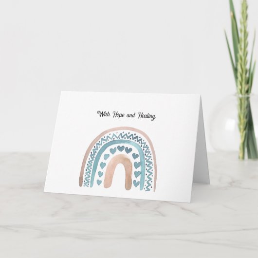 Met Hoop en Healing Bedankkaart (Voorkant)