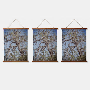 MET HOUT BEKLEED TAPIJT 3 ART&DESIGN HANGEND WANDKLEED