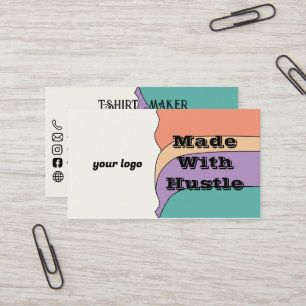 Met Hustle T-Shirt Maker Visitekaartje