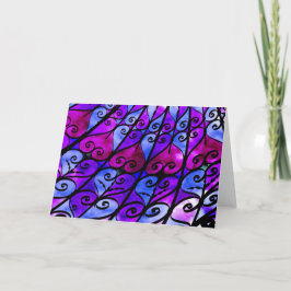 Met ijzer beklede harten kaart