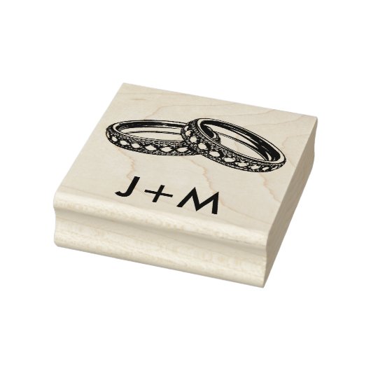Met initialen 🌈 Verstrengeld in Pride Rubberstempel (Stempel)