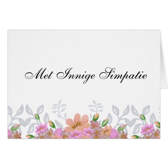 Met Innige Simpatie (Voorkant Horizontaal)