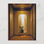 met Japans-stijl interieur en bloem Briefkaart (Voorkant)