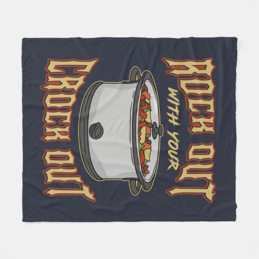 Met jouw Crock Out Novelty Fleece Deken (Voorkant (Horizontaal))