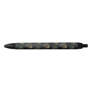 Met juwelen bezette spinnen schedel & rozen glam g zwarte inkt pen