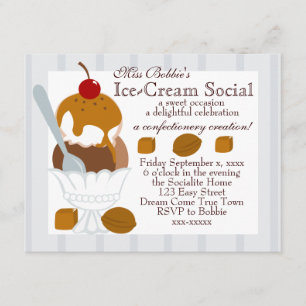 Met karamel beklede ijskap kaart