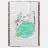 Met kerstangel deken (Voorkant Verticaal)