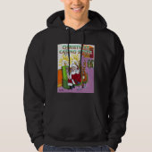 Met kerstcadeautjes met zwarte haarstaart hoodie (Voorkant)