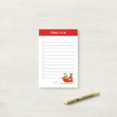 Met kerstcadeautjes om post-it notities uit te voe post-it® notes (Op bureau)