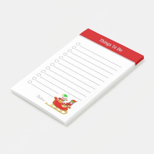 Met kerstcadeautjes om post-it notities uit te voe post-it® notes (Schuin)