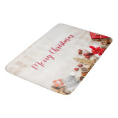 Met kerstmis behandelde items op een Rustige Woode Badmat (Gekanteld)