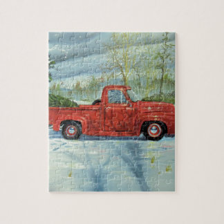 Met kerstmis de boom opknappen legpuzzel