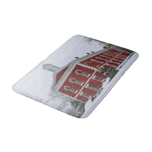 Met kerstmis gedecorbeerd badmat (Gekanteld)