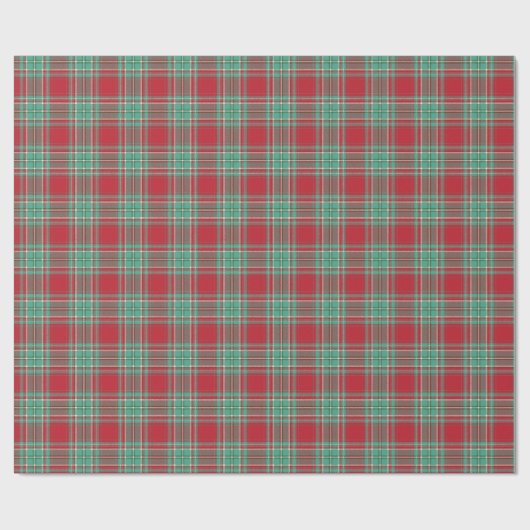 Met kersttang bekleed papier rood en mint groen (Vlak)