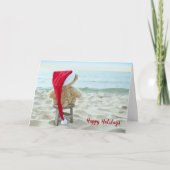 Met kerstteeddy Bear juffrouw U Feestdagen Kaart (Voorkant)