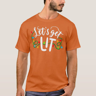 Met kersttefanie Pajamas Laten we met Kerstmis gaa T-shirt