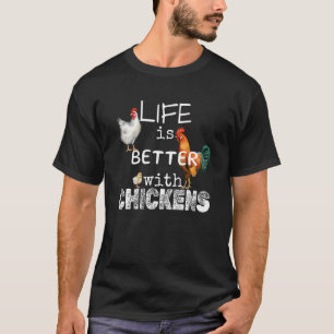 met kippen schattige boerderij humor t-shirt