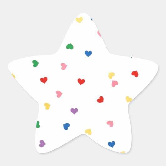 met kleine hartjes ster sticker (Voorkant)