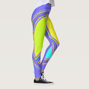 Met kleuren gevuld VREDE-teken 1 Leggings