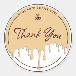 Met Koffieliefde Gemaakt Bedankt Sticker